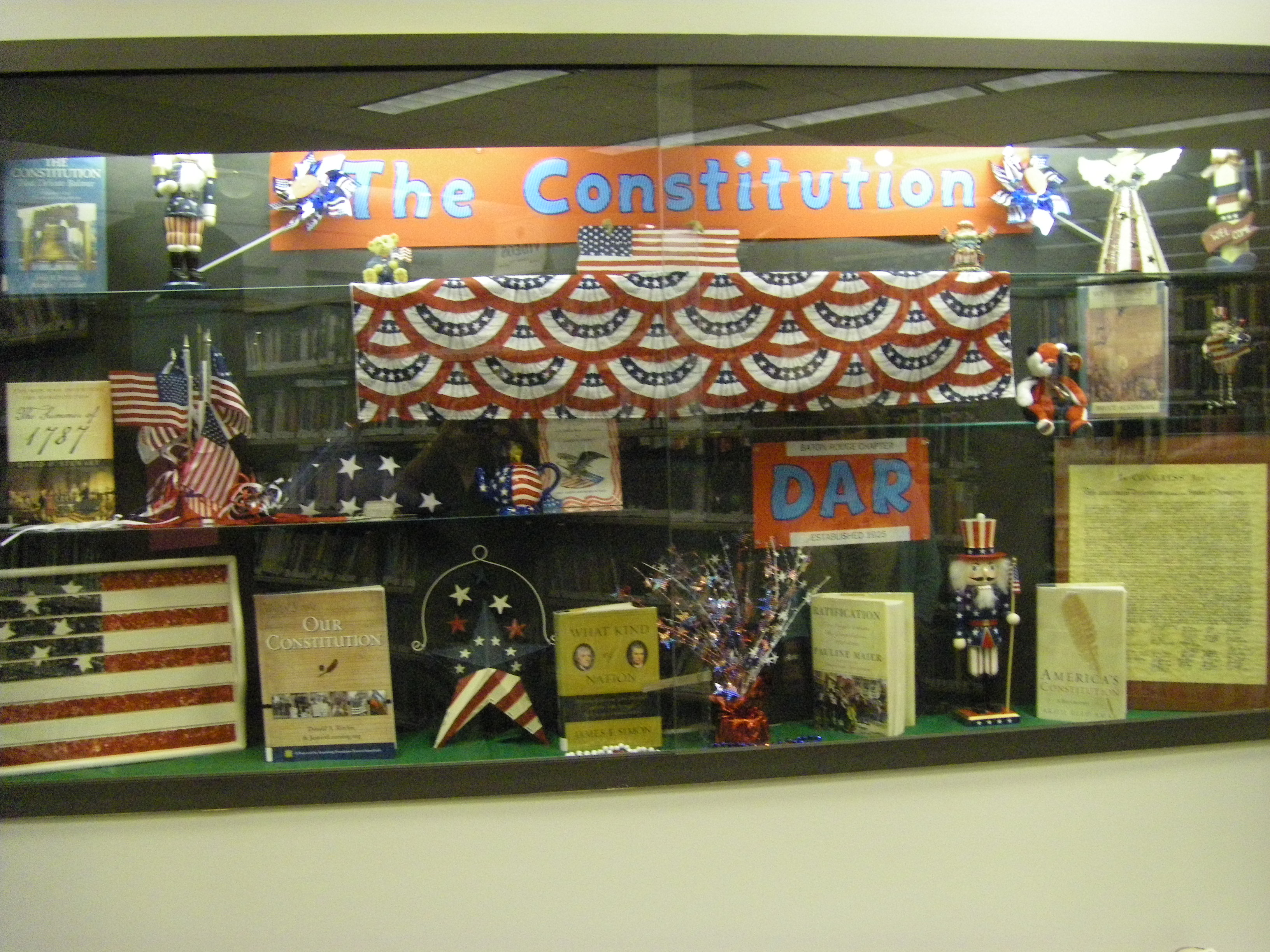 Constitution Week Display - Bluebonnet Regional Library